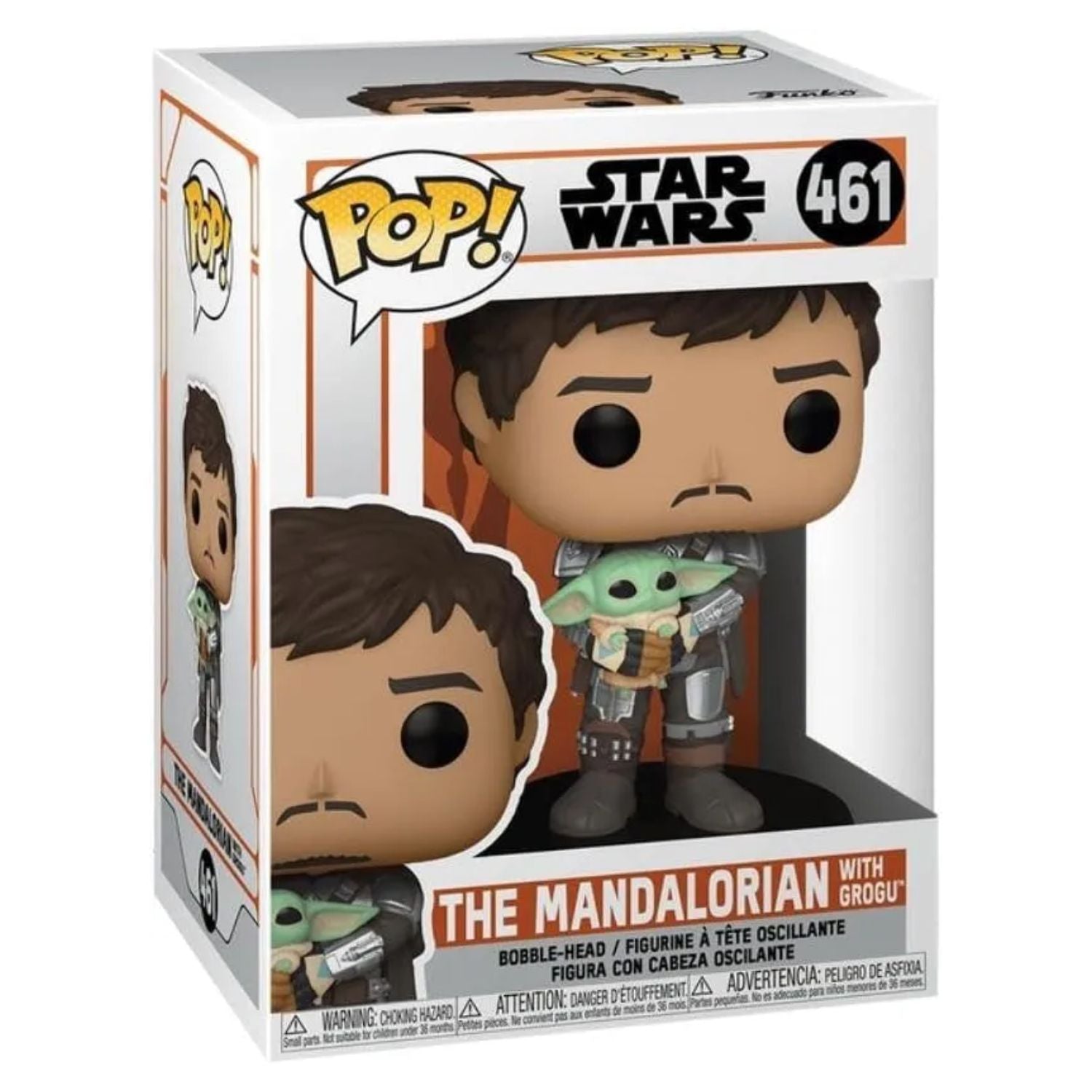 Funko Pop! The Mandalorian with Grogu (Baby Yoda) 461 - Star Wars - Geek Plus