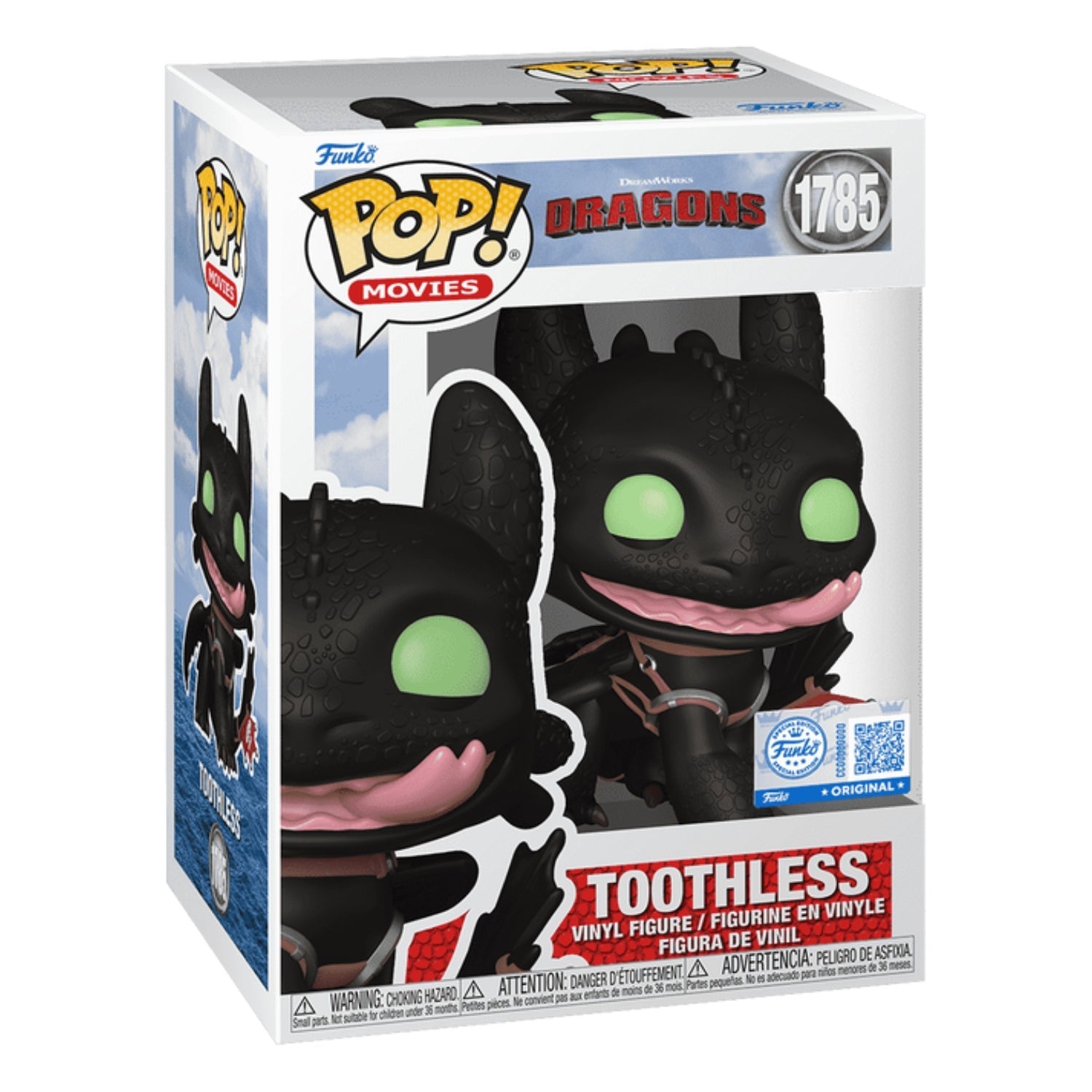 Funko Pop! Toothless 1785 Special Edition (Banguela Sorrindo) - DreamWorks Como Treinar o Seu Dragão - Geek Plus