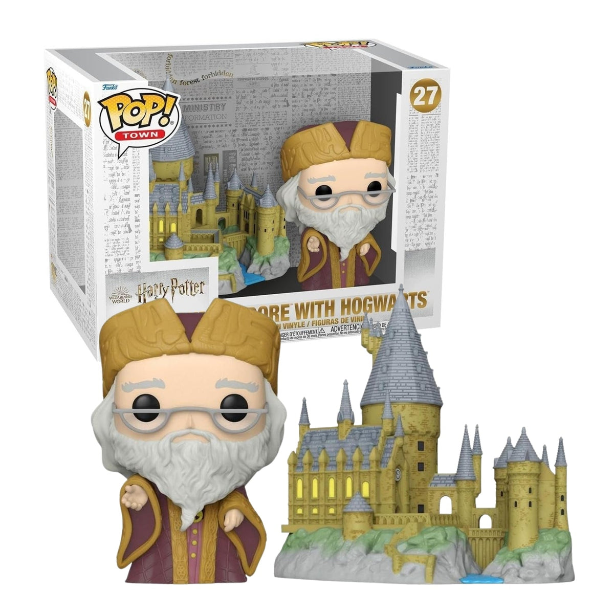 Funko Pop! Town Albus Dumbledore with Hogwarts 27 - Harry Potter - Geek Plus