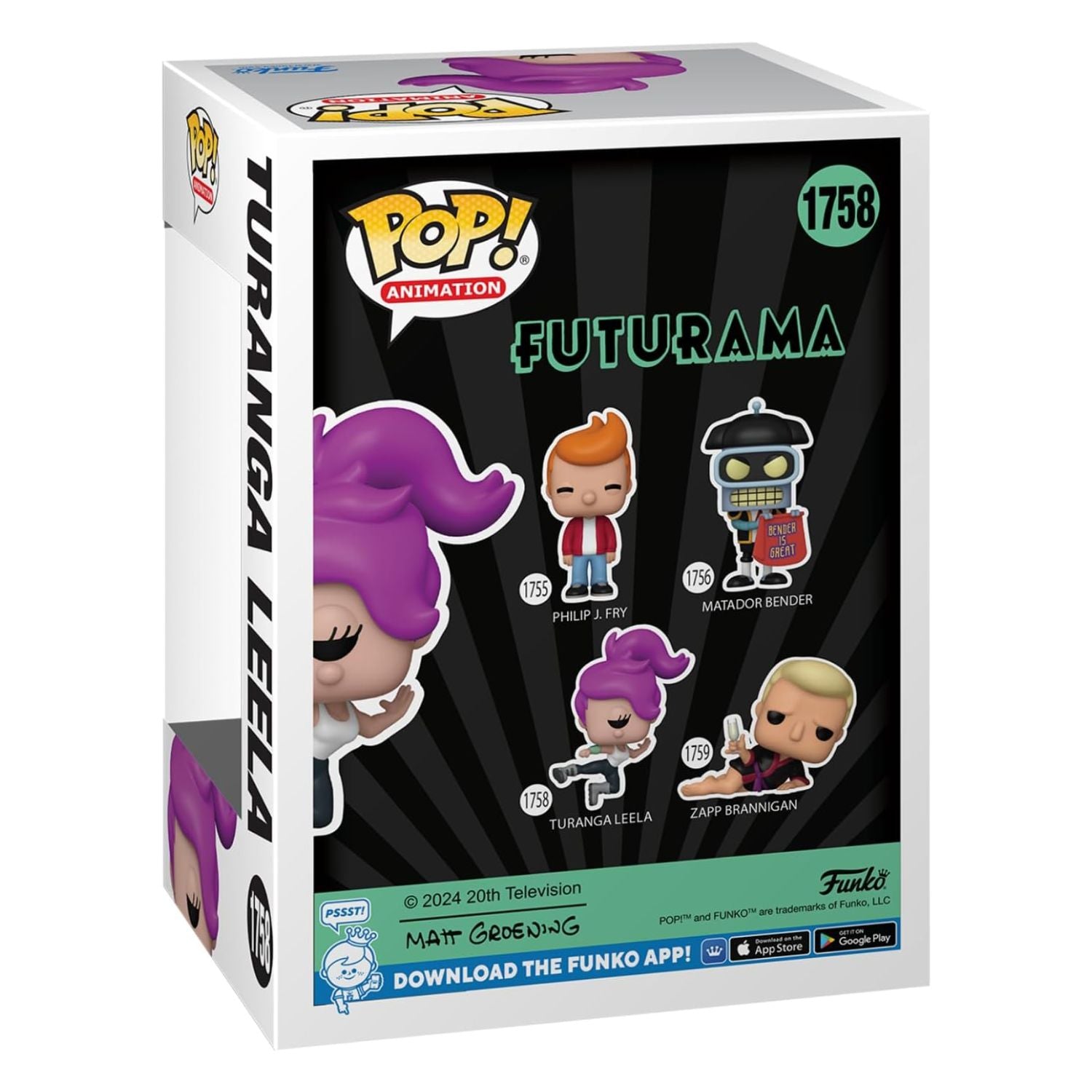 Funko Pop! Turanga Leela 1758 - Futurama - Geek Plus