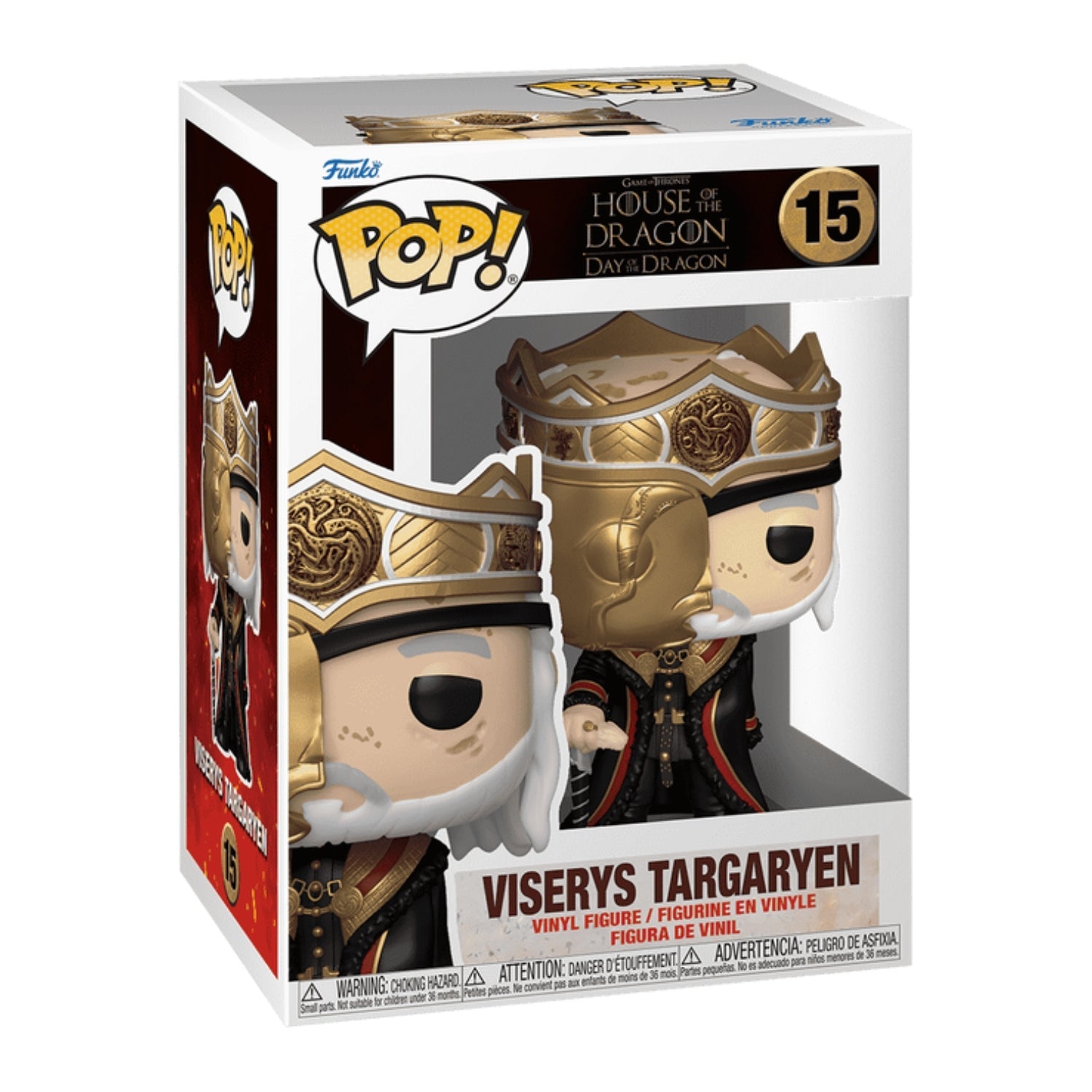 Funko Pop! Viserys Targaryen 15 - Game of Thrones A Casa do Dragão - Geek Plus