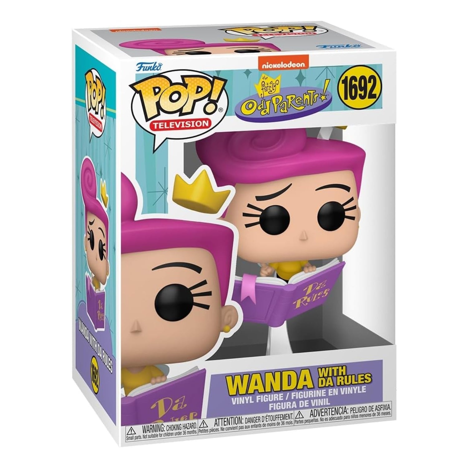 Funko Pop! Wanda With Da Rules (Wanda com o livro “As Regras”) 1692 - Os Padrinhos Mágicos - Geek Plus