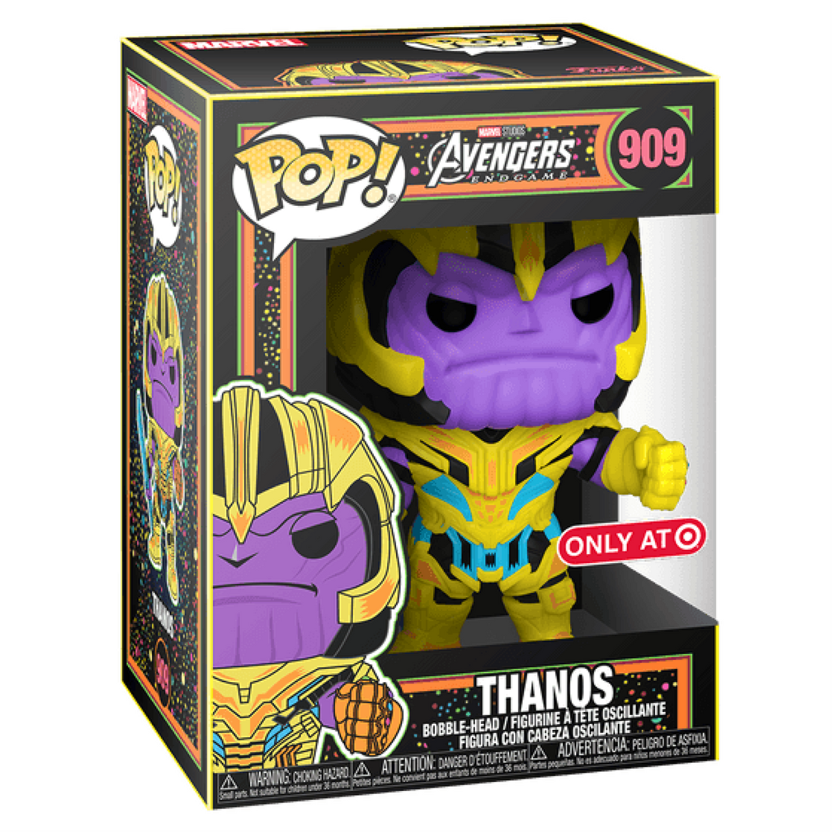 Funko Pop! Marvel Avengers End Game - Thanos Black Light #909 Exclusive