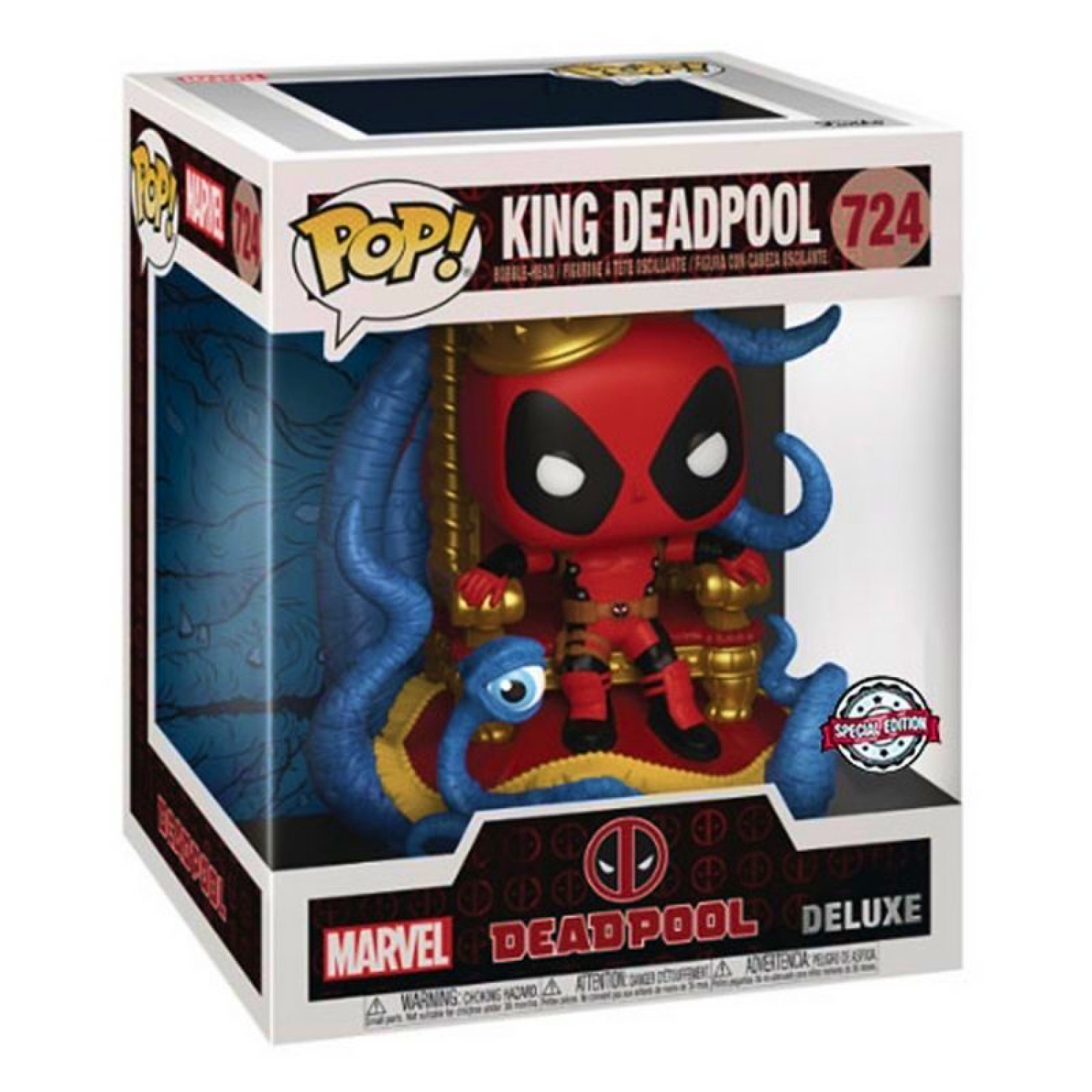 Funko Pop! Marvel - King Deadpool Deluxe #724 Exclusive