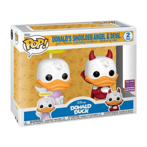Funko Pop! 2 Pack Donald's Shoulder Angel & Devil Exclusive - Disney - Geek Plus