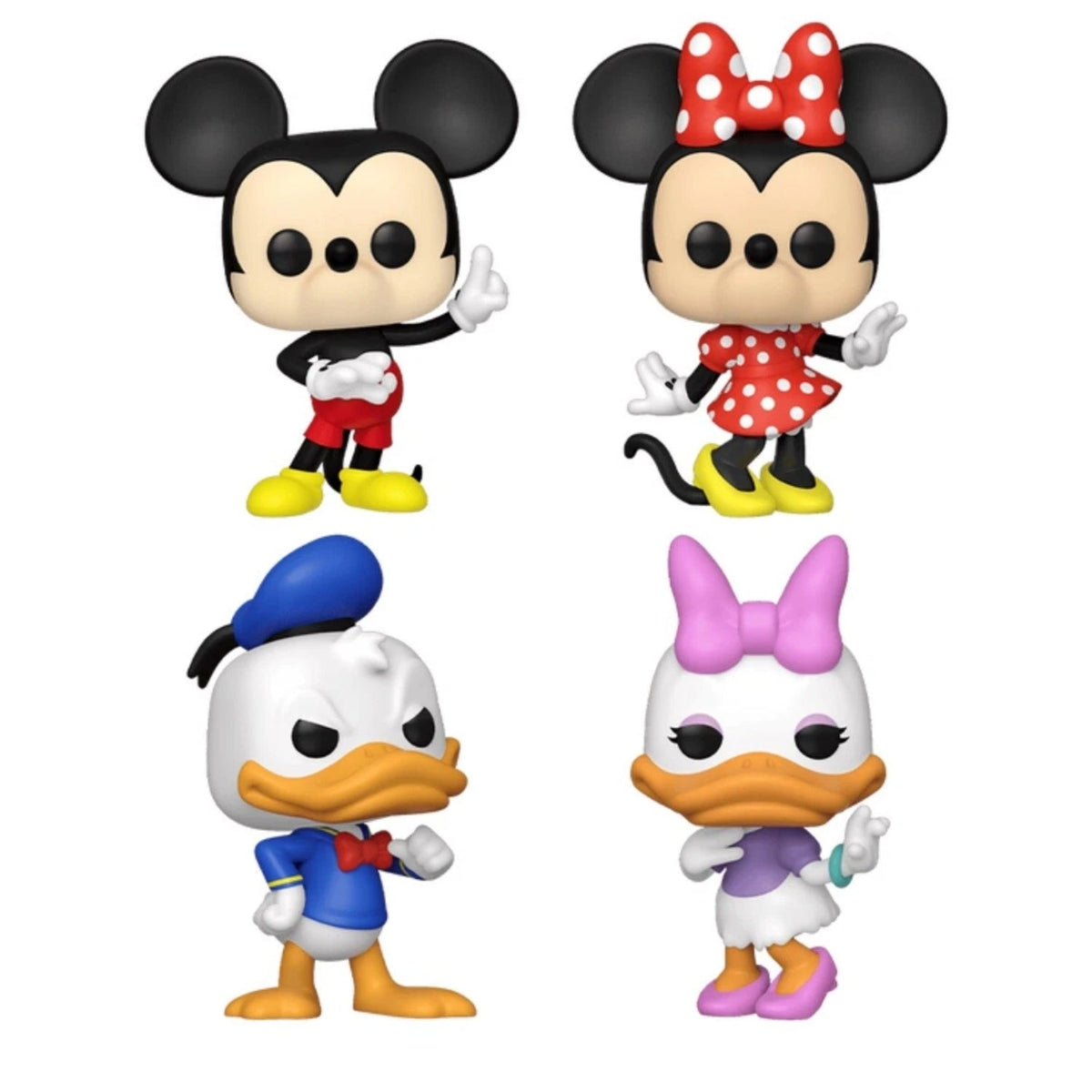 Funko Pop! 4 Pack Mickey, Minnie, Donald & Daisy - Disney 100 - Geek Plus