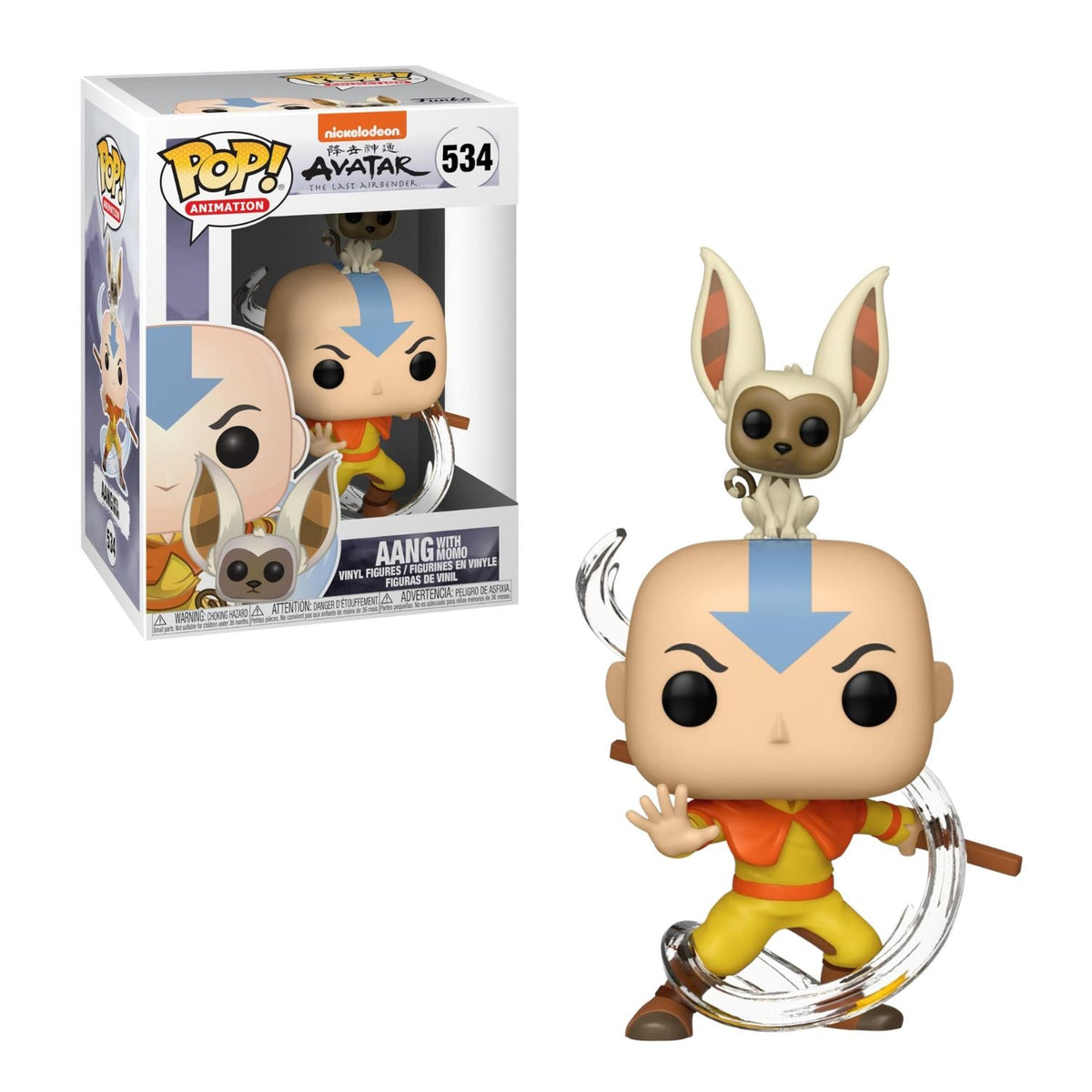 Funko Pop! Aang with Momo 534 - Avatar The Last Airbender - Geek Plus