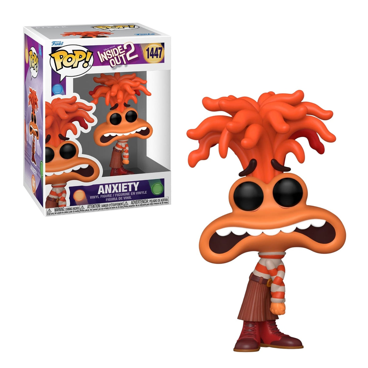 Funko Pop! Anxiety (Ansiedade) 1447 - Disney Divertida Mente - Geek Plus