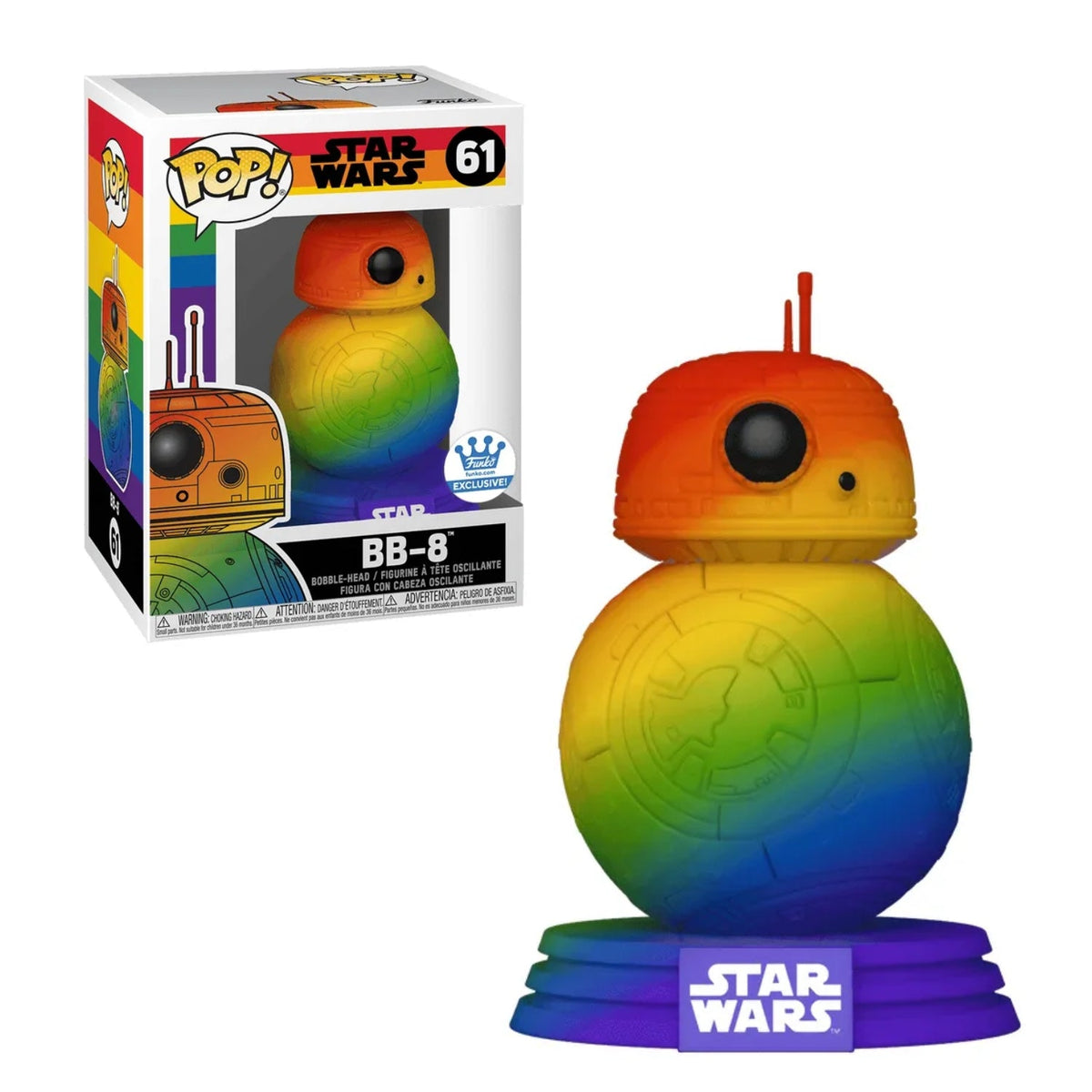 Funko Pop! BB - 8 Pride 61 (Exclusive Edition) - Star Wars - Geek Plus