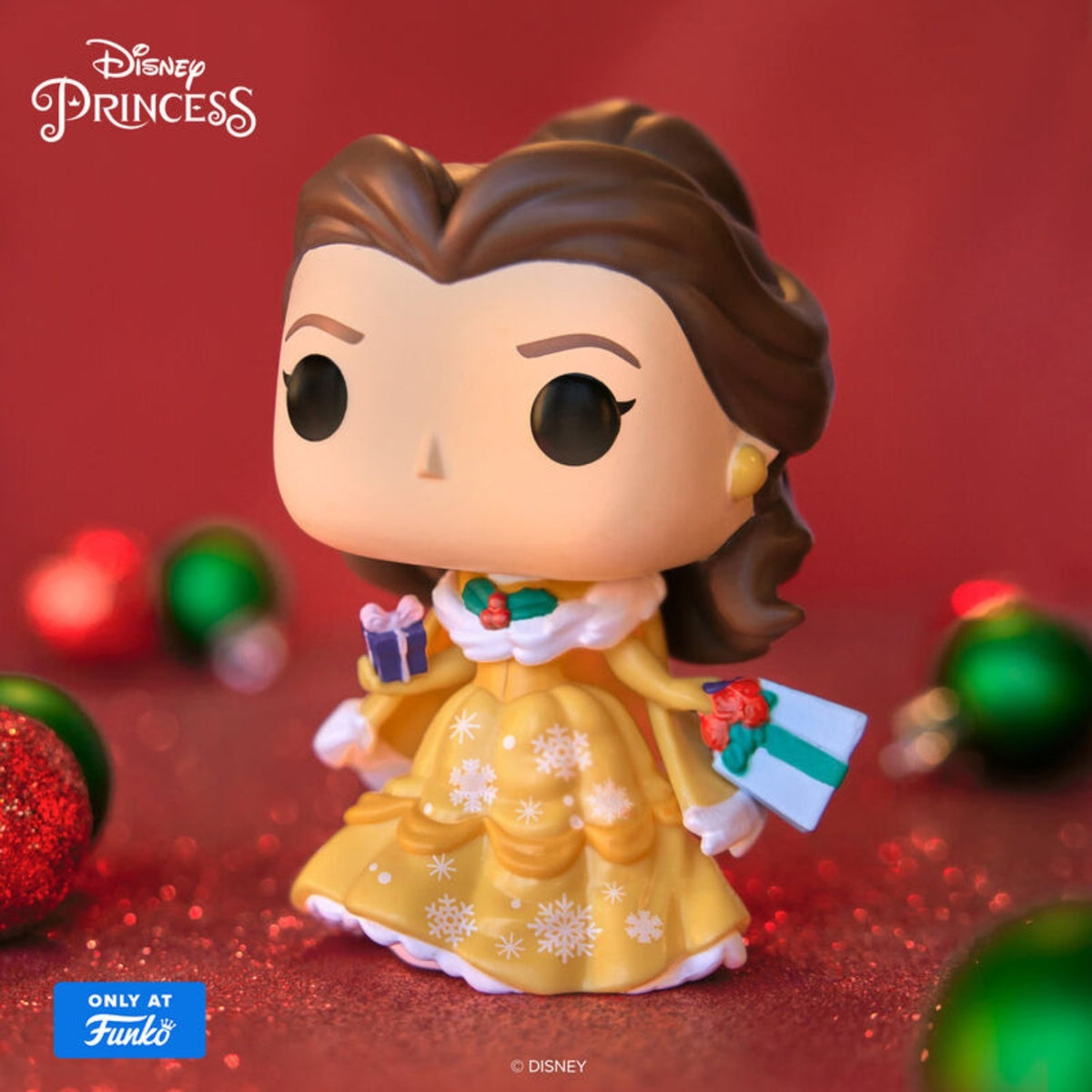 Funko Pop! Belle (Bela) 1618 Special Edition - Disney Princesas de Natal - Geek Plus