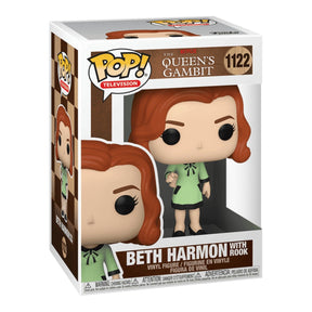 Funko Pop! Beth Harmon with Rook 1122 - Netflix O Gambito da Rainha - Geek Plus