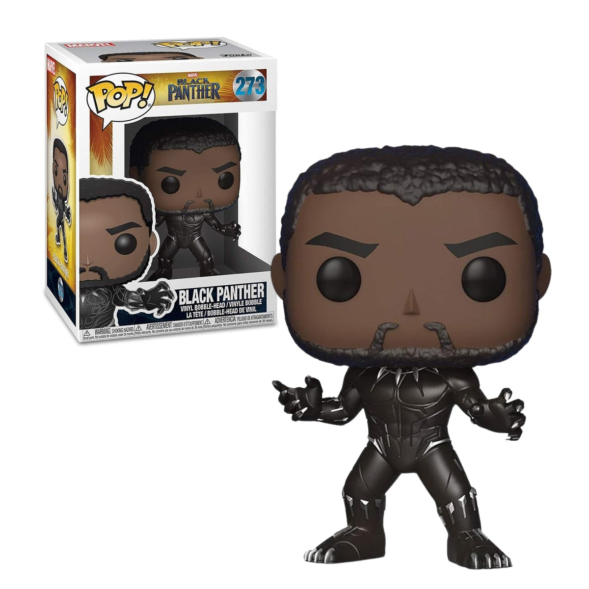Funko Pop! Black Panther (Pantera Negra) 273 - Marvel - Geek Plus
