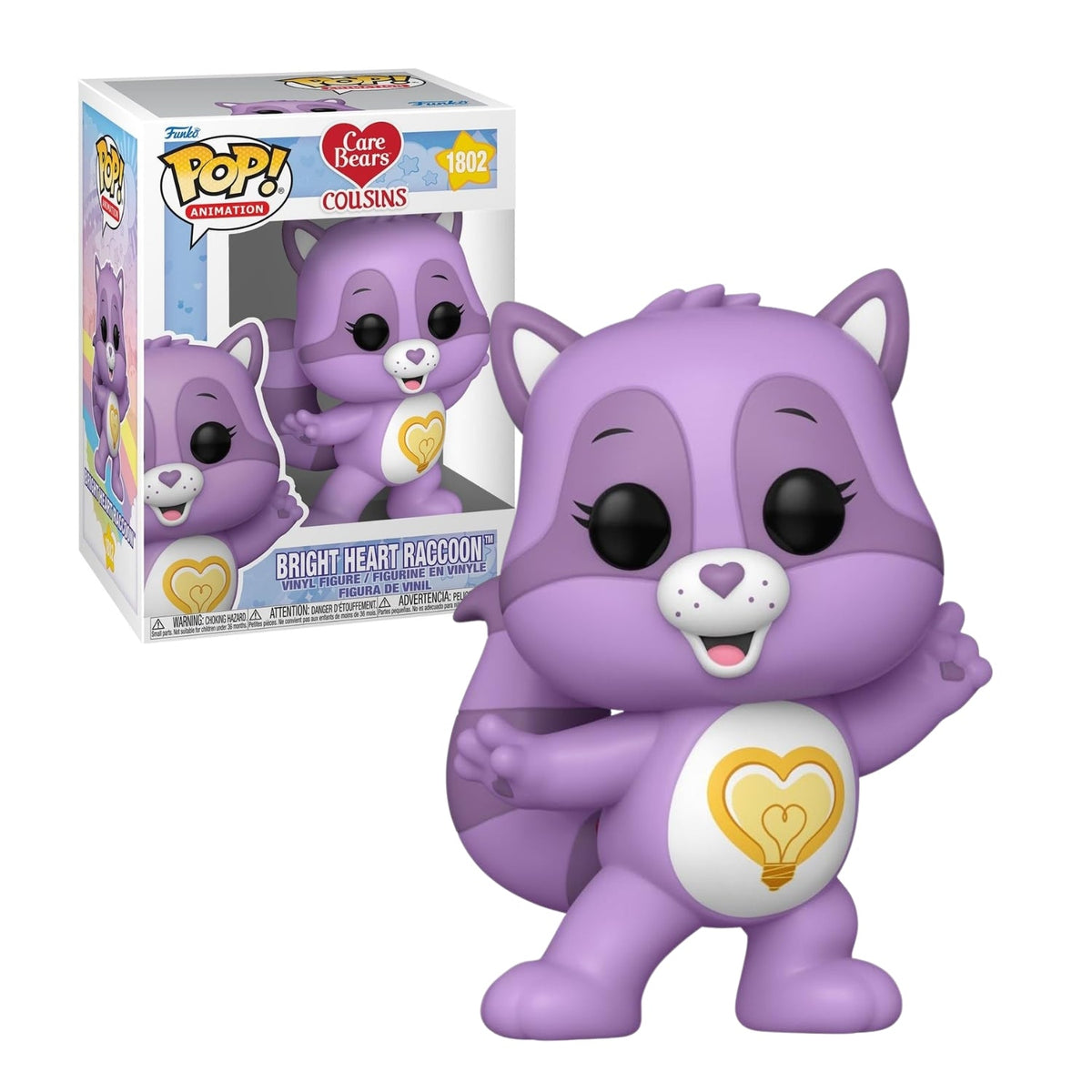 Funko Pop! Bright Heart Raccoon (Guaxinim Coração Brilhante) 1802 - Ursinhos Carinhosos - Geek Plus