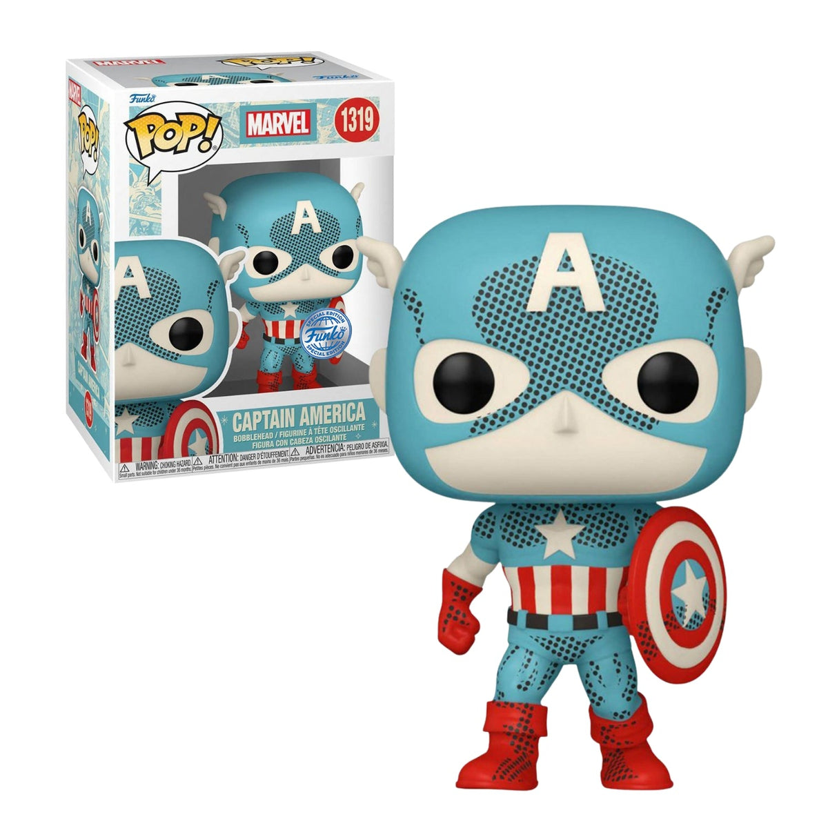 Funko Pop! Captain America (Capitão América Retrô) 1319 (Special Edition) - Marvel - Geek Plus