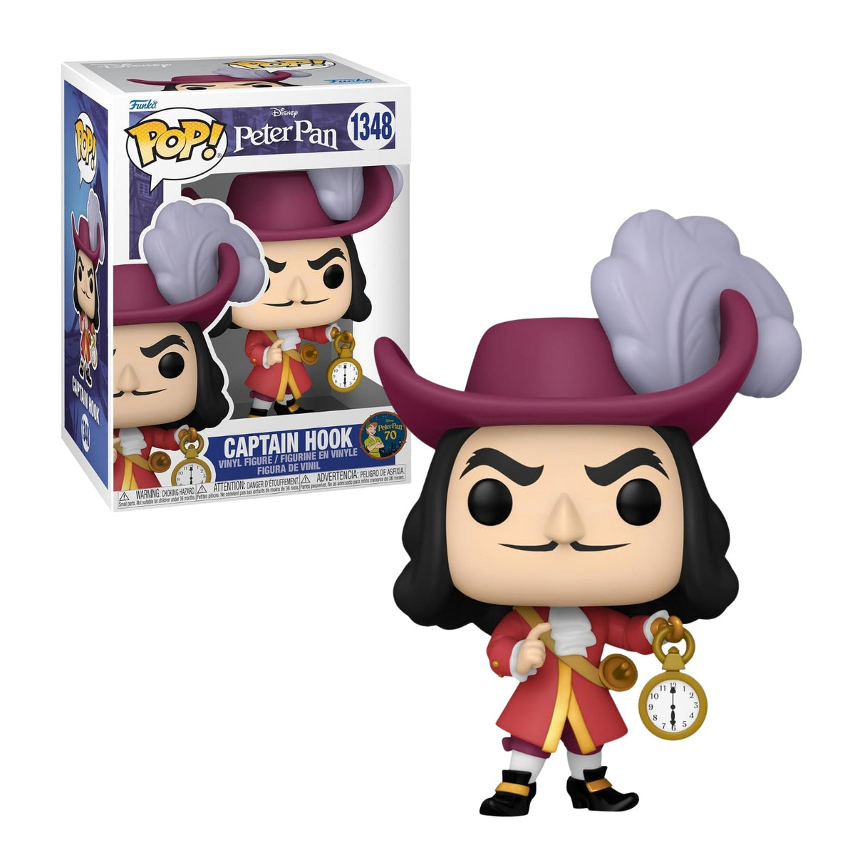 Funko Pop! Captain Hook (Capitão Gancho) 1348 - Disney Peter Pan - Geek Plus