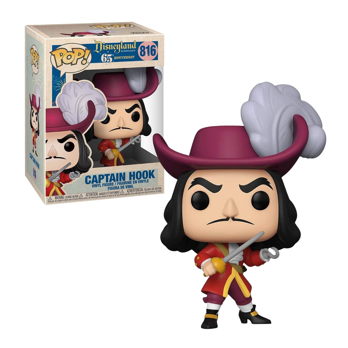 Funko Pop! Captain Hook (Capitão Gancho) 816 - Disney Peter Pan - Geek Plus