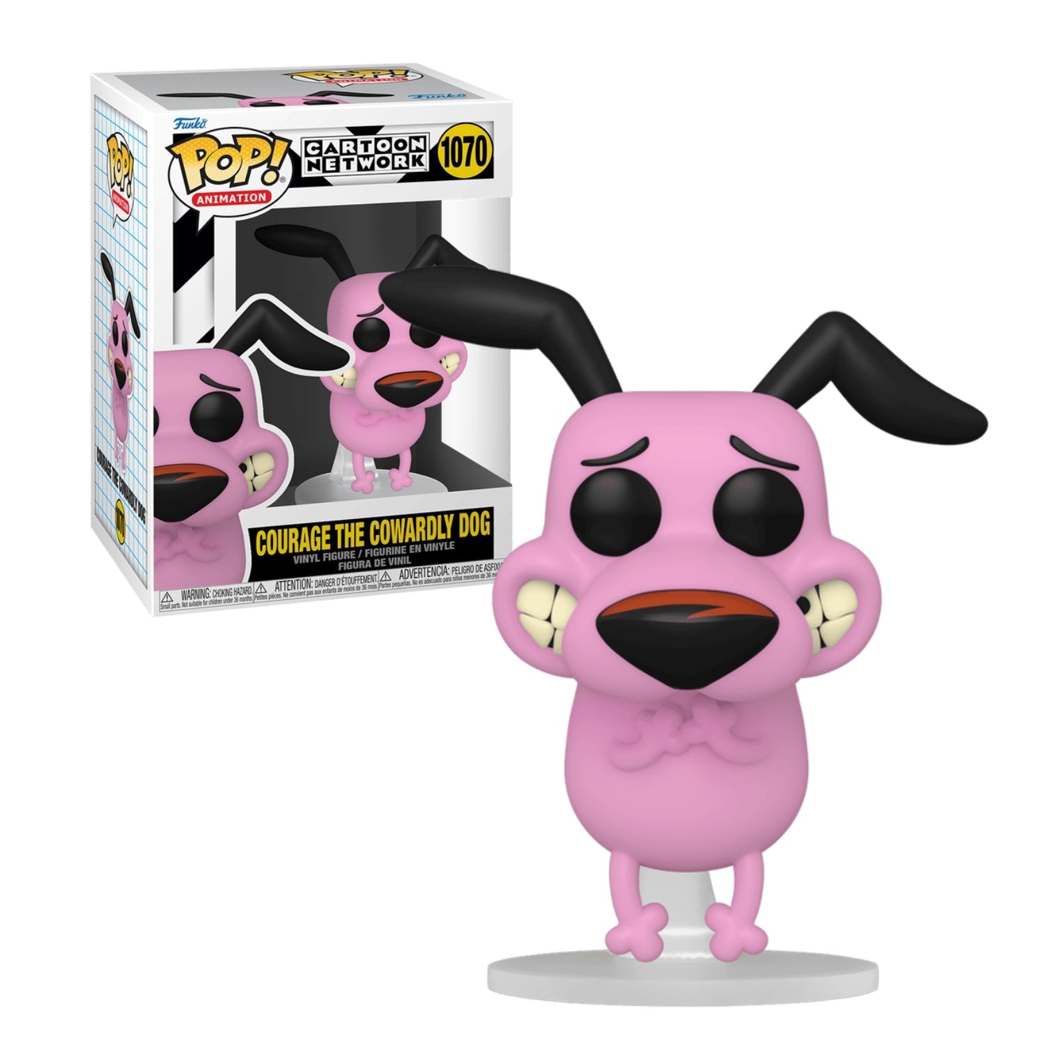 Funko Pop! Courage The Cowardly Dog (Coragem O Cão Covarde) 1070 - Cartoon Network - Geek Plus