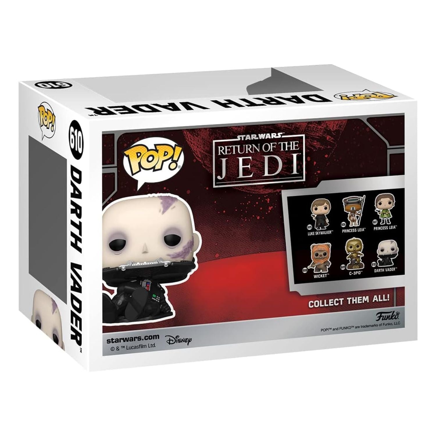 Funko Pop! Darth Vader Sem Máscara 610 - Star Wars - Geek Plus
