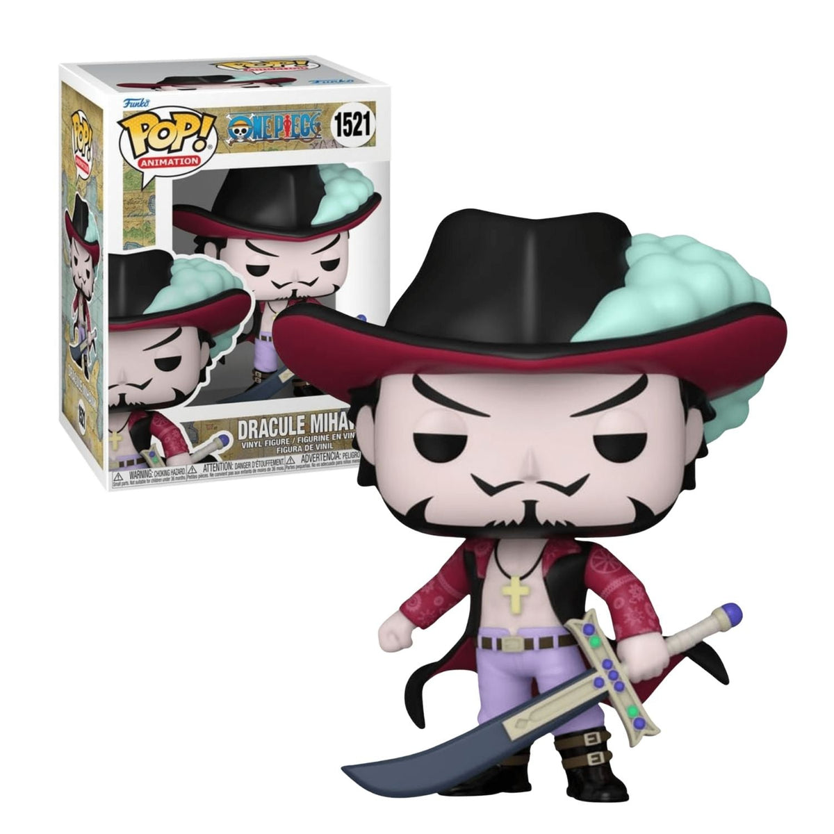 Funko Pop! Dracule Mihawk 1521 - One Piece - Geek Plus