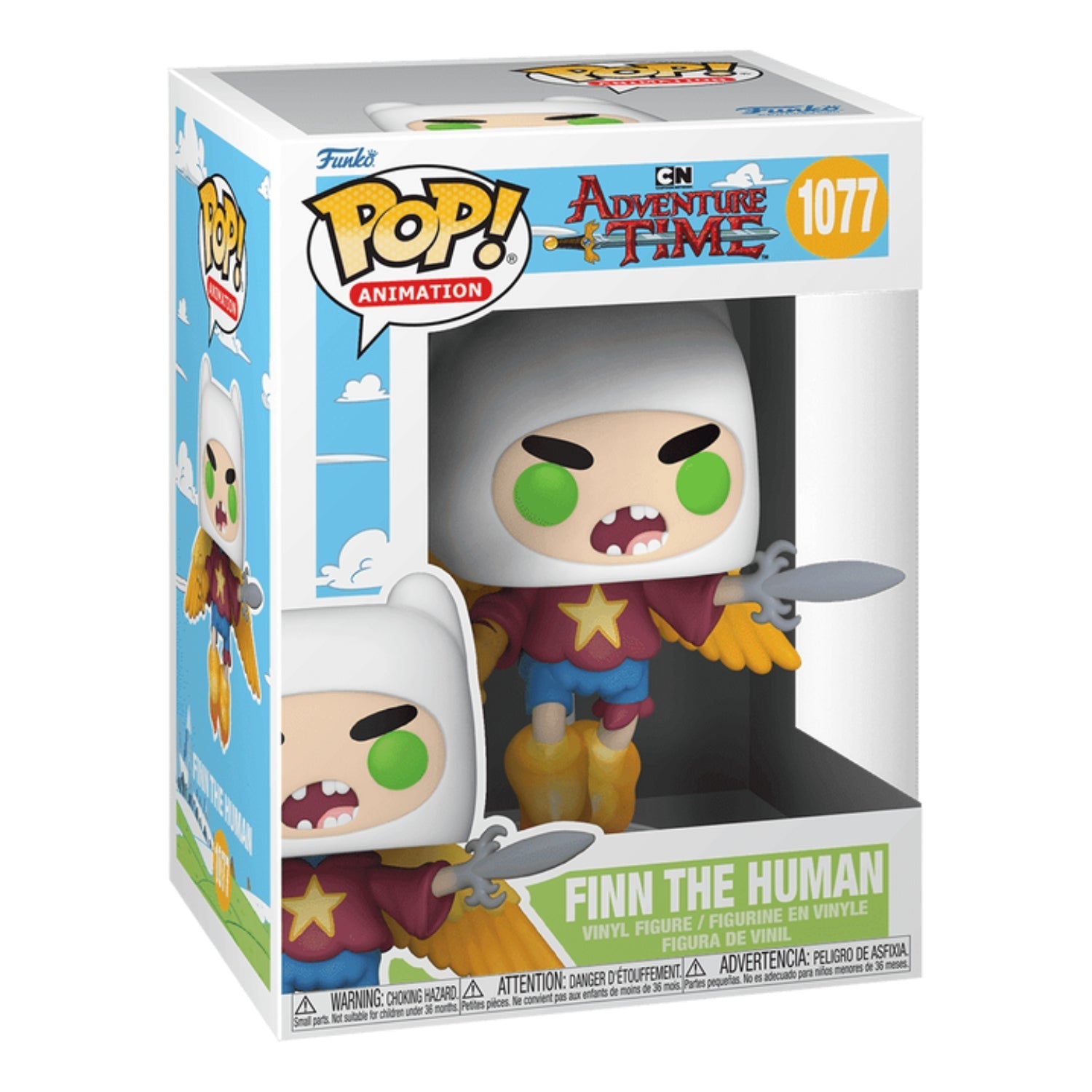 Funko Pop! Finn the Human 1077 - Hora de Aventura - Geek Plus