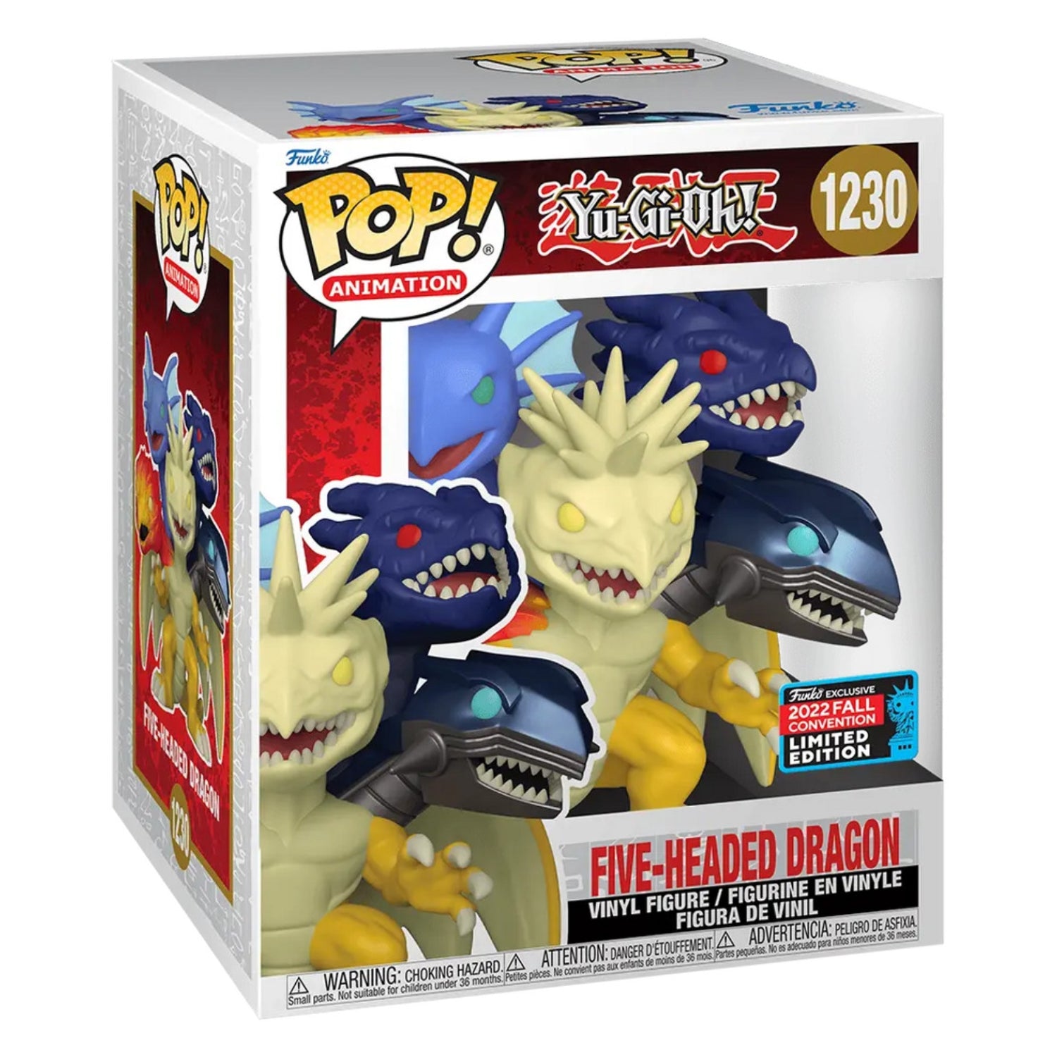 Funko Pop! Five - Headed Dragon 1230 (Dragão de Cinco Cabeças) Exclusive - Yu - Gi - Oh! - Geek Plus