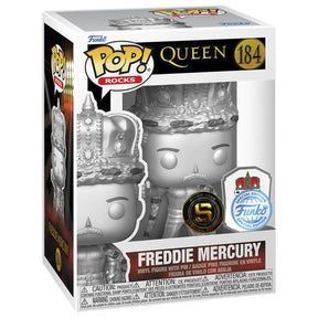 Funko Pop! Freddie Mercury King With Pin 184 (Special Edition) - Rocks Queen - Geek Plus