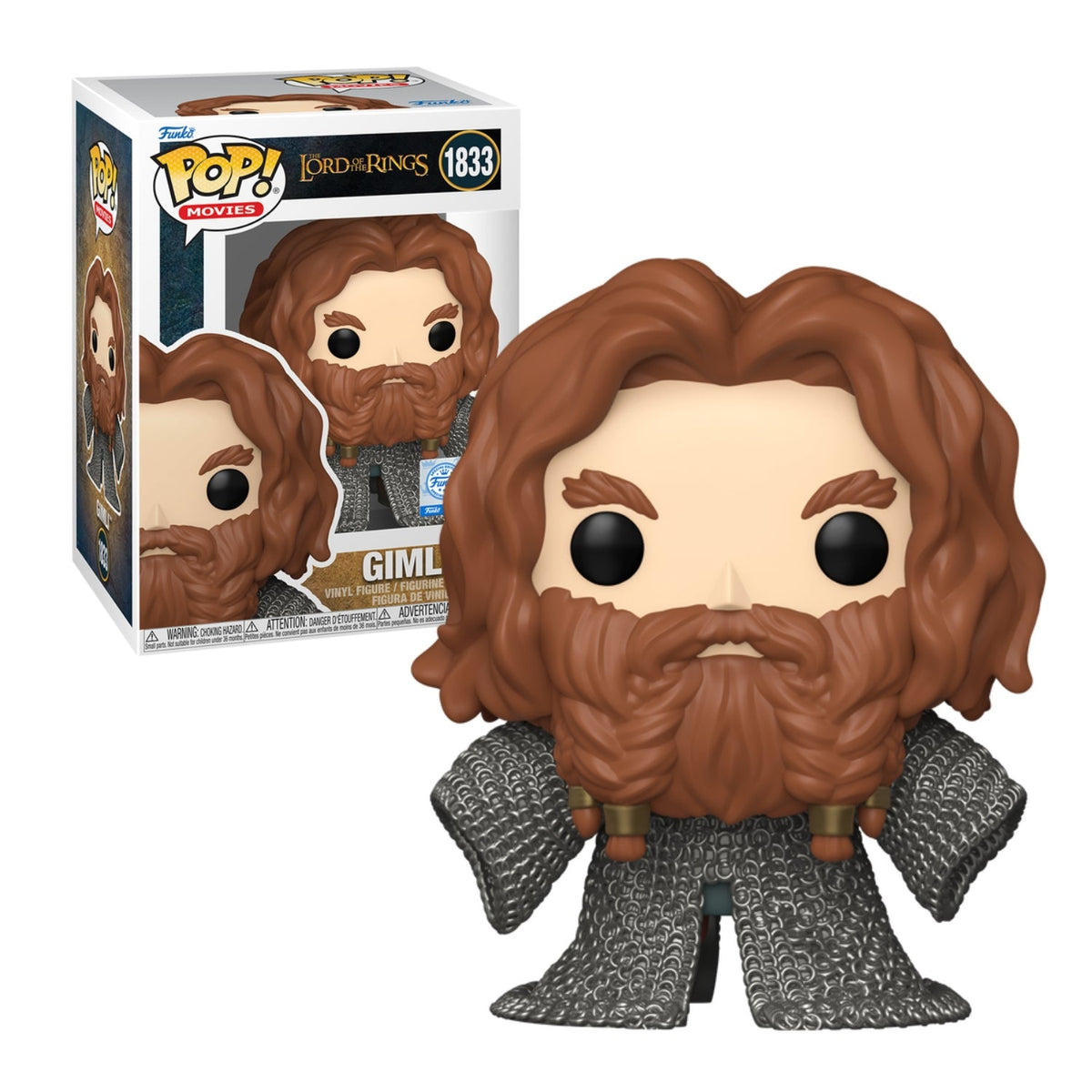 Funko Pop! Gimli 1833 (Special Edition) - O Senhor dos Anéis - Geek Plus