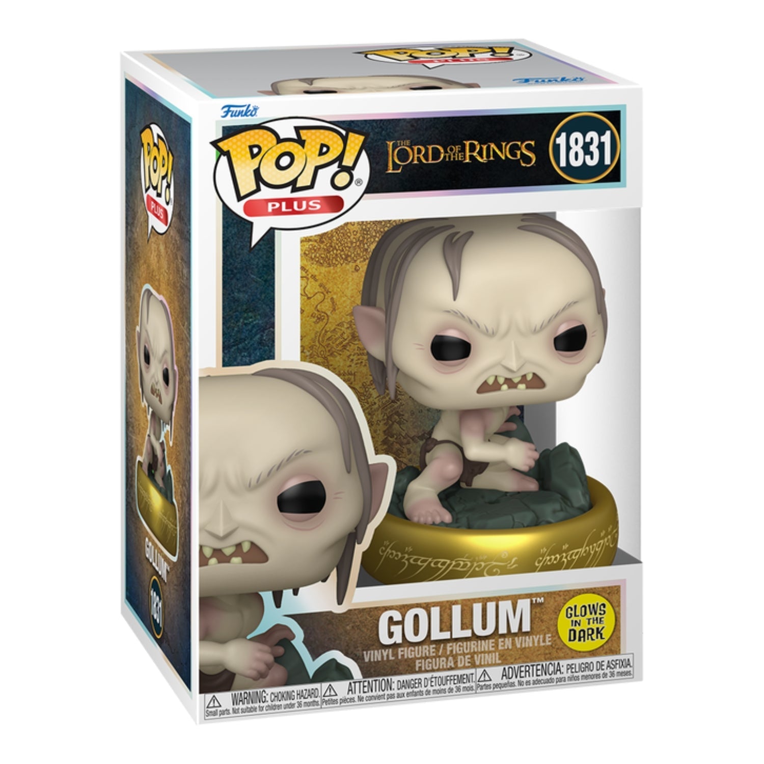 Funko Pop! Gollum 1831 Exclusive Glow in the Dark - O Senhor dos Anéis - Geek Plus