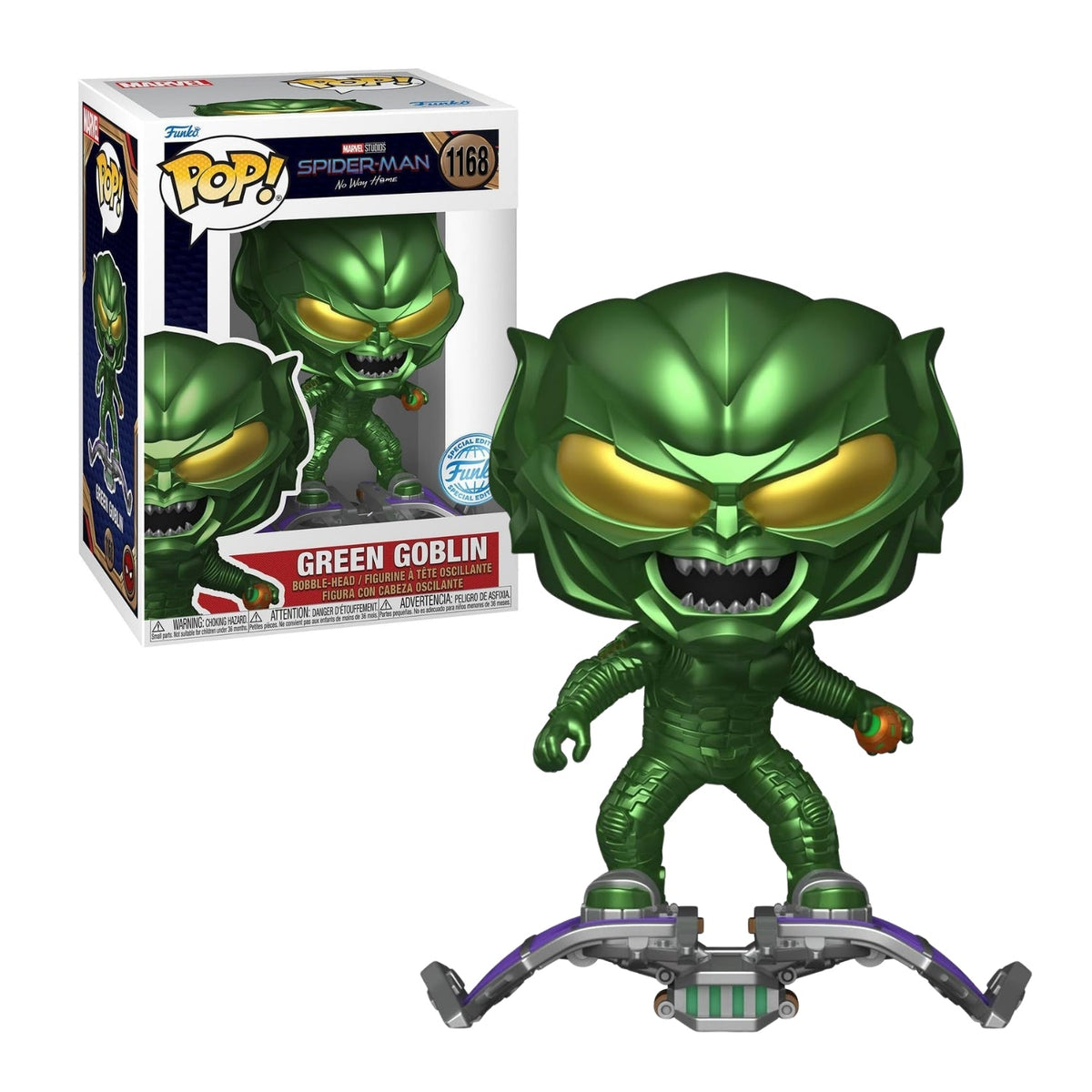 Funko Pop! Green Goblin (Duende Verde) 1168 (Special Edition) - Marvel Homem - Aranha - Geek Plus