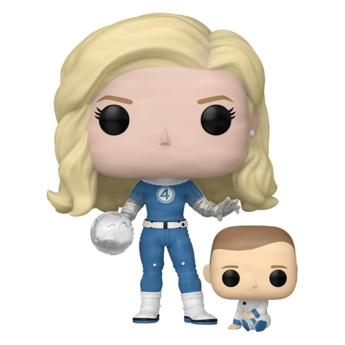 Funko Pop! Invisible Woman & Franklin (Mulher Invisível e Franklin) 1514 - Marvel Quarteto Fantastico - Geek Plus