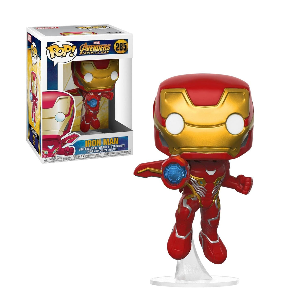 Funko Pop! Iron Man (Homem de Ferro) 285 - Marvel Avengers Infinity War - Geek Plus