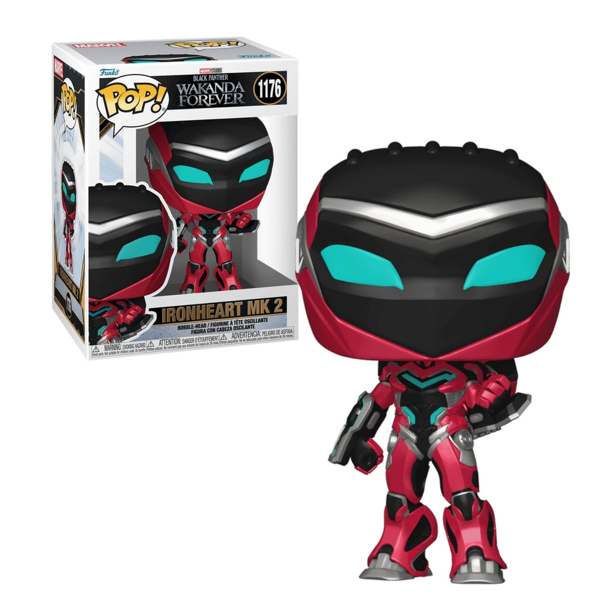Funko Pop! Ironheart MK 2 1176 - Marvel Pantera Negra - Geek Plus