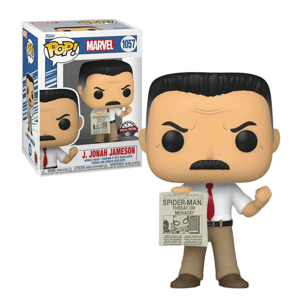 Funko Pop! J. Jonah Jameson 1057 (Special Edition) - Marvel Homem - Aranha - Geek Plus