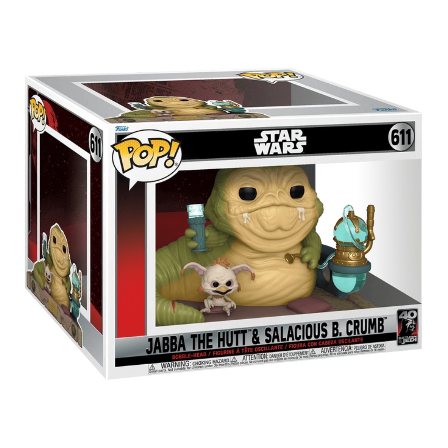 Funko Pop! Jabba The Hutt & Salacious B. Crumb 611 Super Sized - Star Wars - Geek Plus