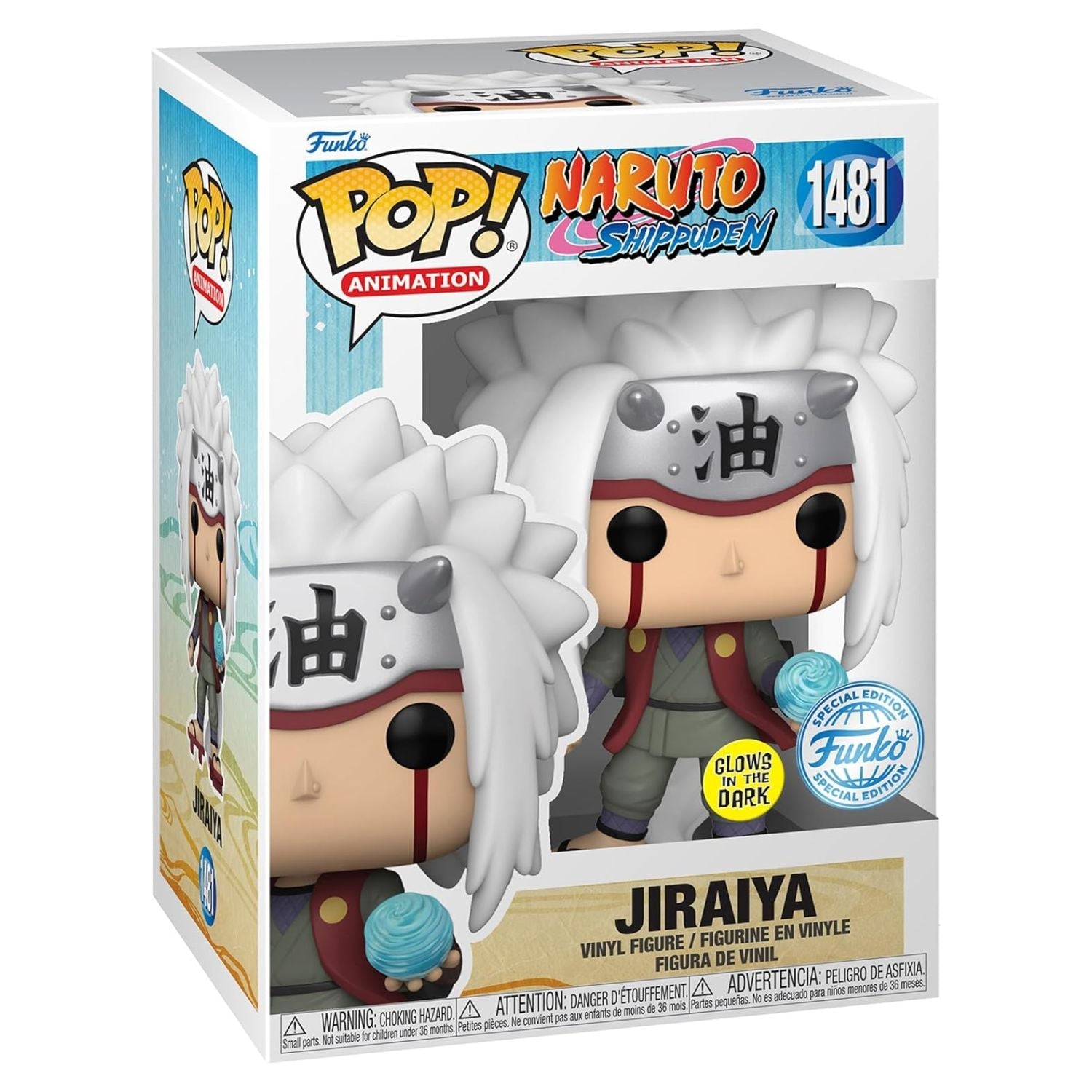 Funko Pop! Jiraiya with Rasengan 1481 (Special Edition Glow) - Naruto Shippuden - Geek Plus