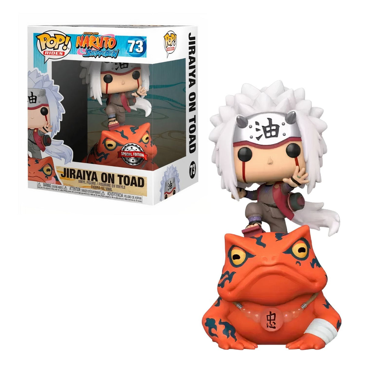 Funko Pop! Jiraya on Toad 73 Special Edition - Super Sized (Jiraiya no Sapo) - Naruto Shippuden - Geek Plus