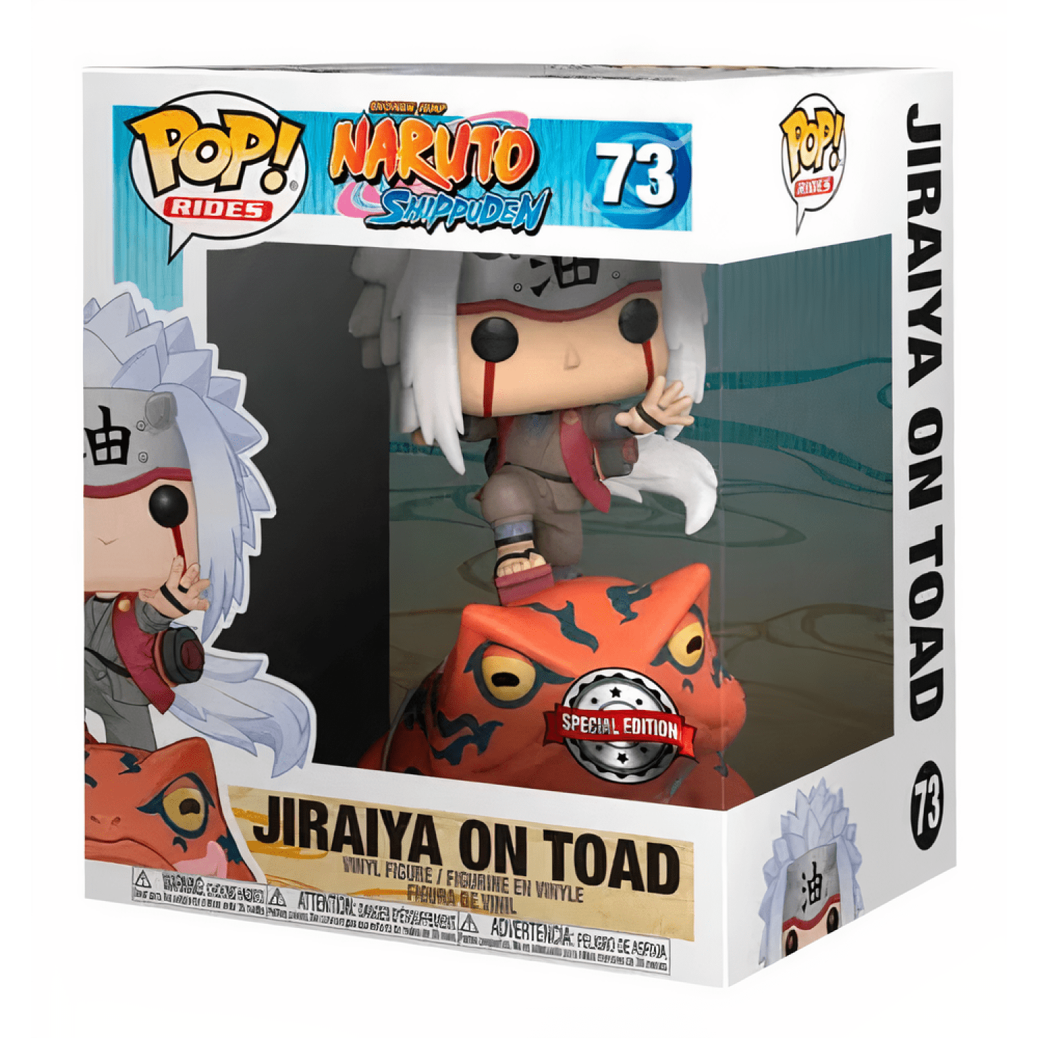 Funko Pop! Jiraya on Toad 73 Special Edition - Super Sized (Jiraiya no Sapo) - Naruto Shippuden - Geek Plus