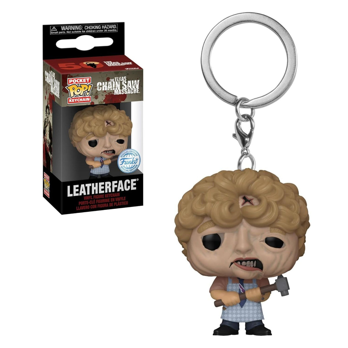 Funko Pop! Keychain Chaveiro Leatherface - O Massacre da Serra Elétrica - Geek Plus