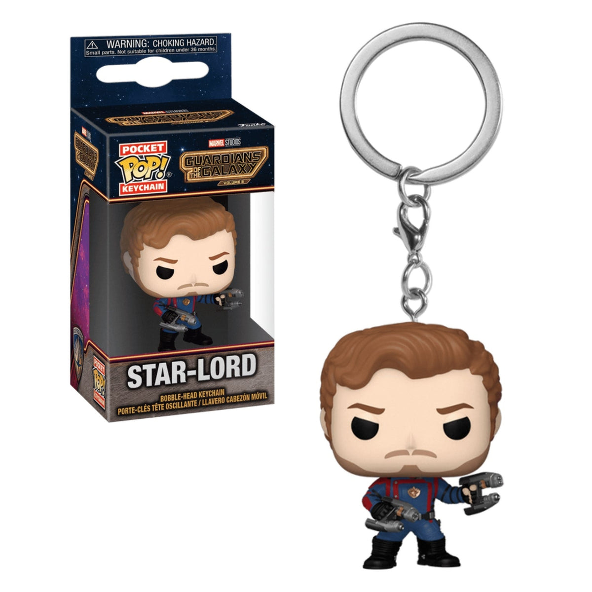 Funko Pop! Keychain Chaveiro Senhor das Estrelas - Marvel Guardiões da Galáxia - Geek Plus