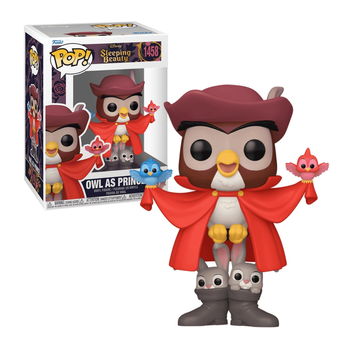 Funko Pop! Owl As Prince (Coruja como Príncipe) 1458 - Disney A Bela Adormecida - Geek Plus