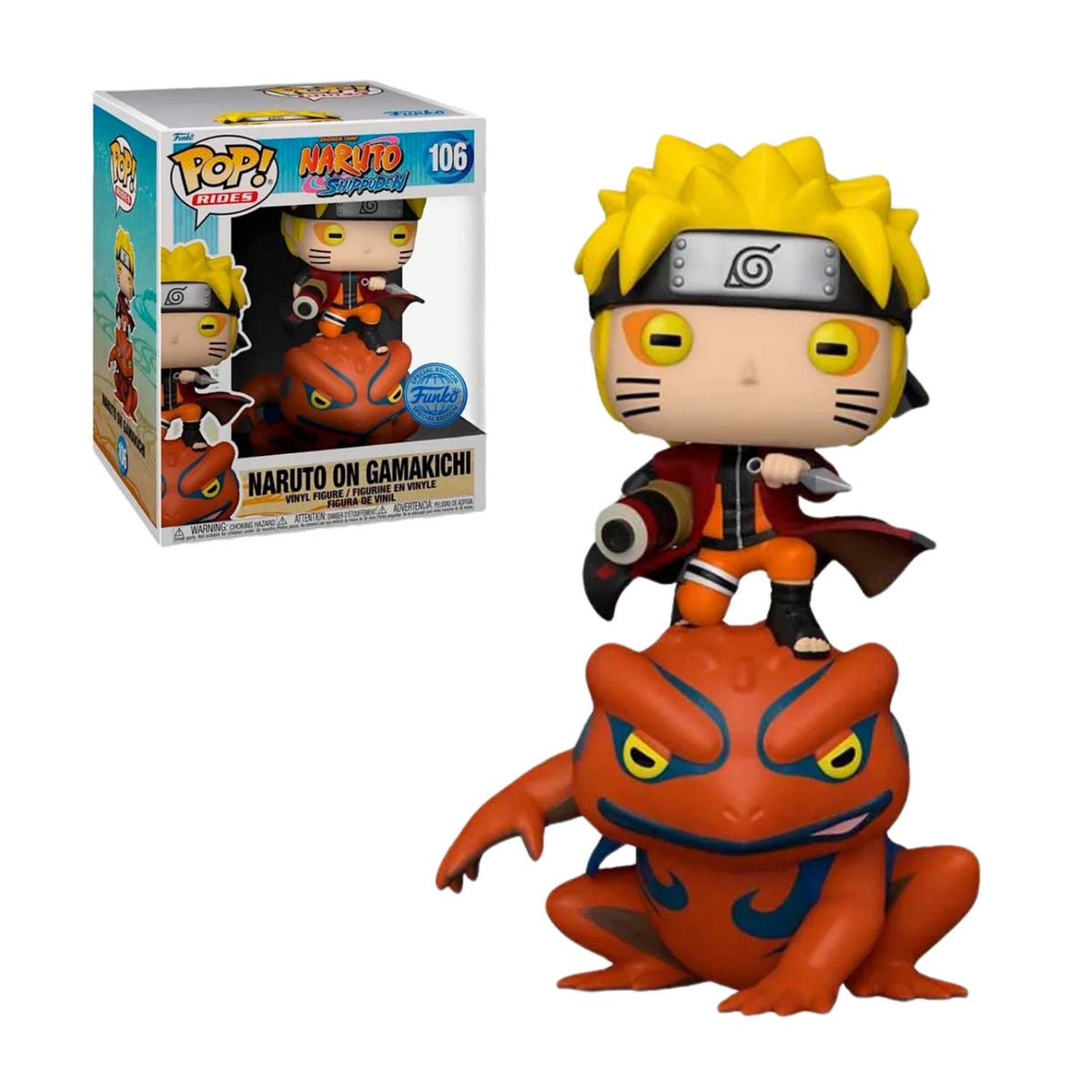 Funko Pop! Rides Naruto On Gamakichi 106 (Special Edition) - Naruto Shippuden - Geek Plus