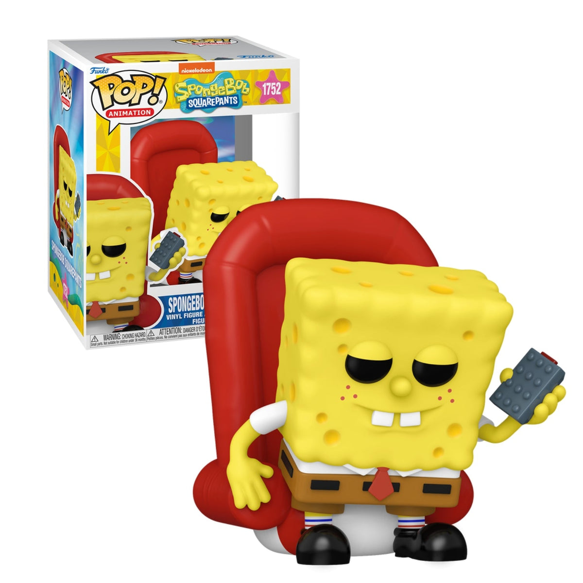 Funko Pop! SpongeBob Meme 1752 Super Sized (Bob Esponja Meme) - Nickelodeon Bob Esponja Calça Quadrada - Geek Plus