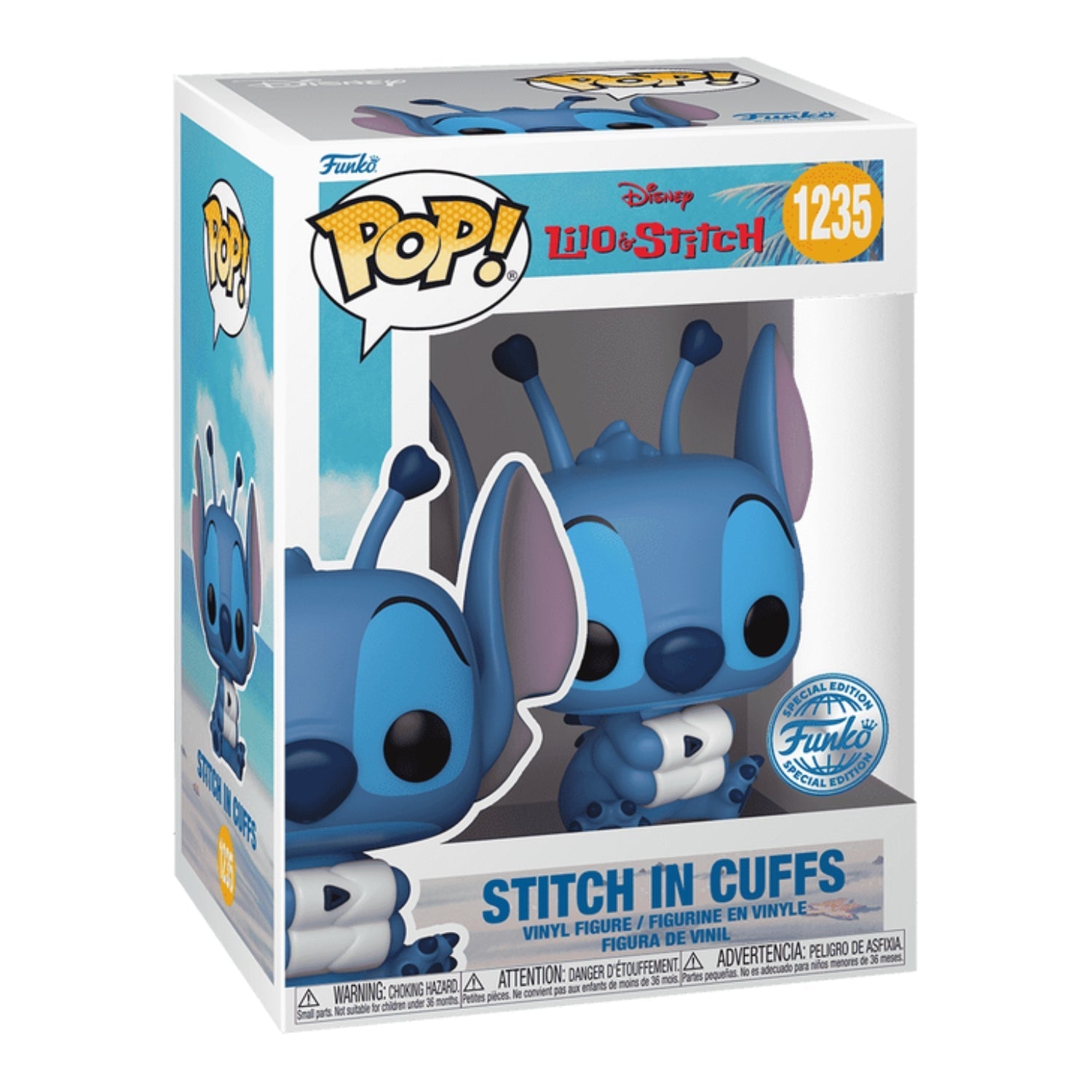 Funko Pop! Stitch in Cuffs (de Algemas) 1235 Special Edition - Disney Lilo & Stitch - Geek Plus