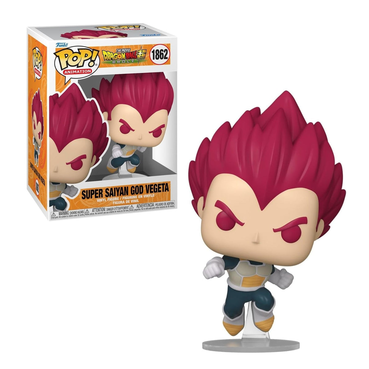 Funko Pop! Super Saiyan God Vegeta 1862 - Dragon Ball Z - Geek Plus