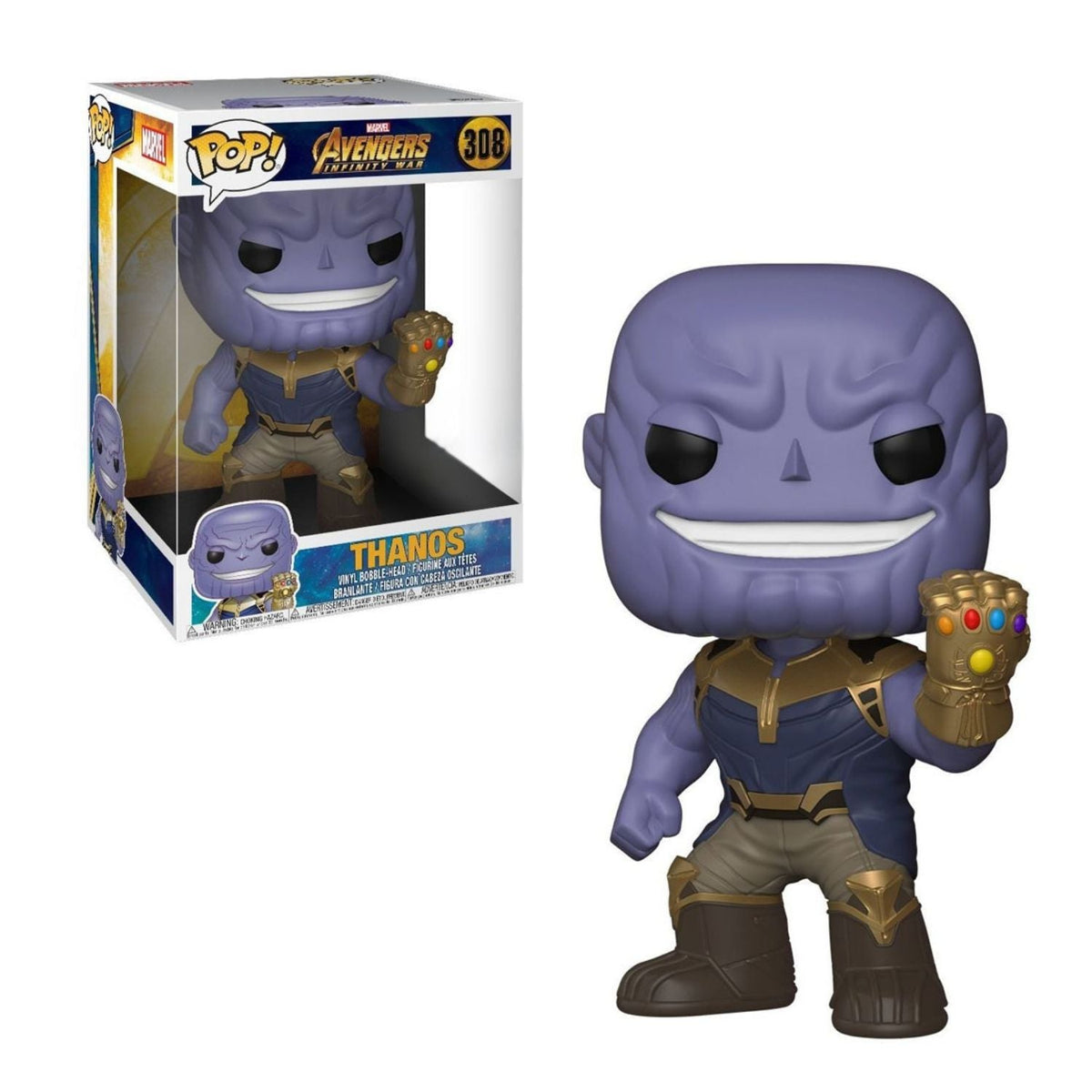 Funko Pop! Thanos 308 Jumbo 10" - Marvel Vingadores Guerra Infinita - Geek Plus