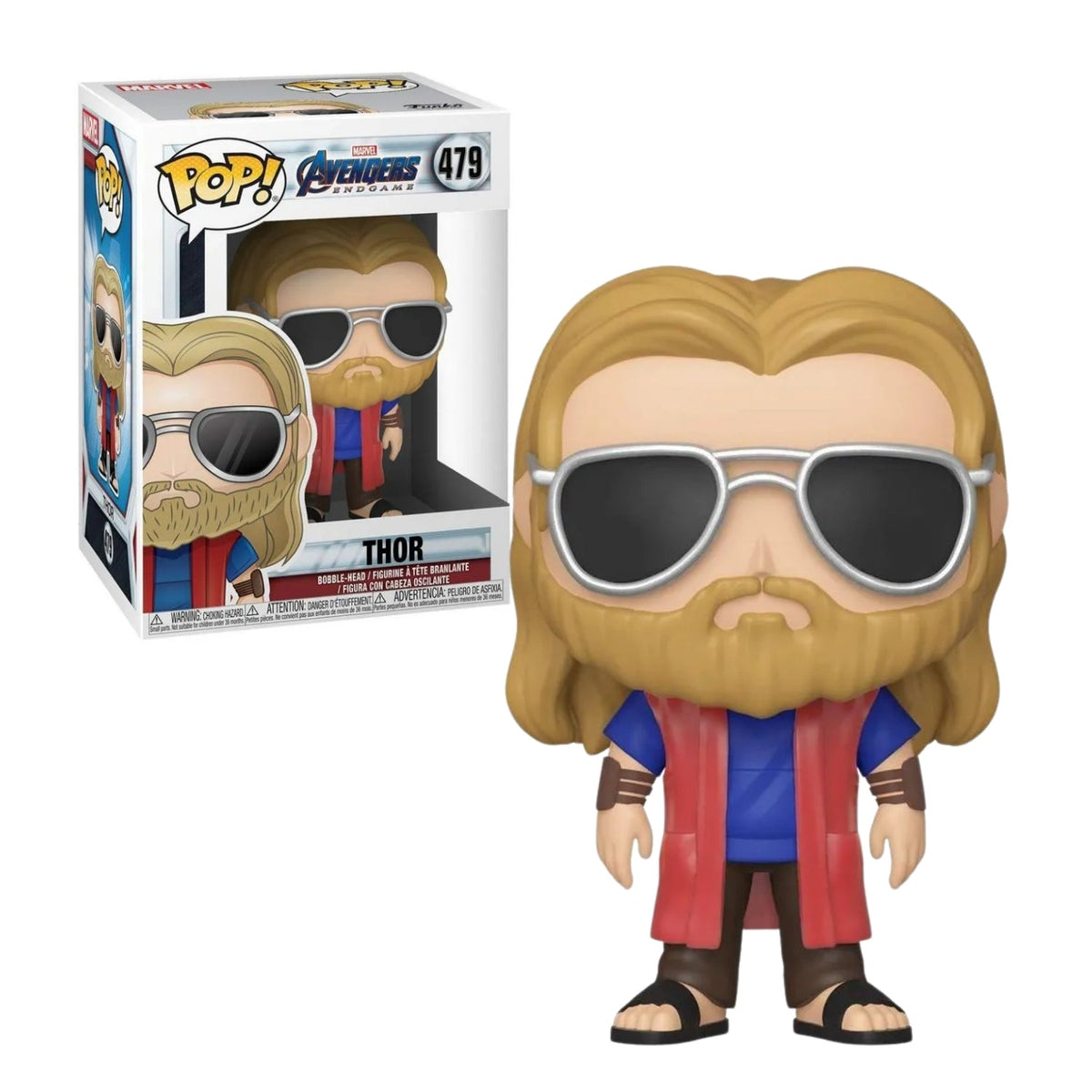 Funko Pop! Thor (Casual) 479 - Marvel Vingadores - Geek Plus
