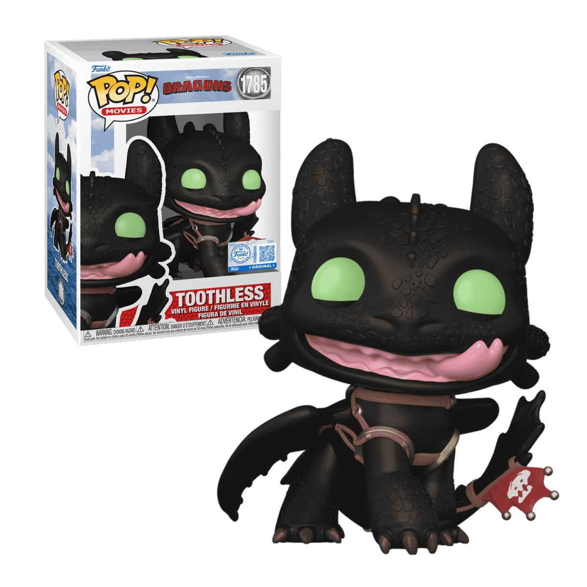 Funko Pop! Toothless 1785 Special Edition (Banguela Sorrindo) - DreamWorks Como Treinar o Seu Dragão - Geek Plus