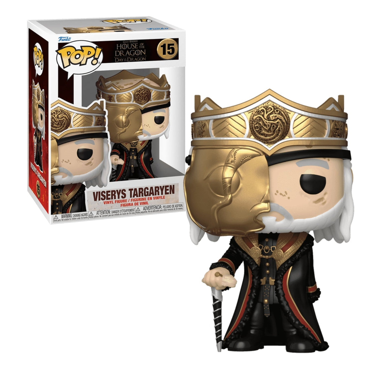 Funko Pop! Viserys Targaryen 15 - Game of Thrones A Casa do Dragão - Geek Plus
