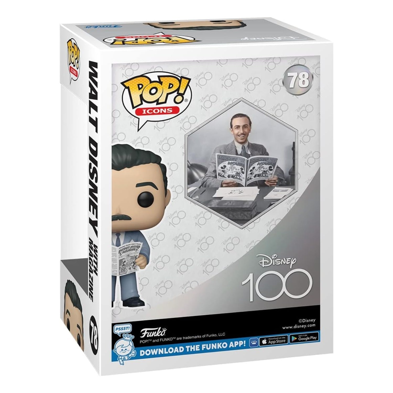 Funko Pop! Walt Disney with Magazine 78 (com Jornal) - Disney - Geek Plus