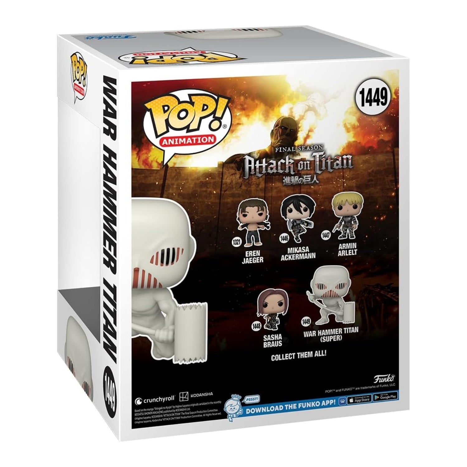 Funko Pop! War Hammer Titan 1449 Super Sized (Titã Martelo de Guerra) - Ataque dos Titãs - Geek Plus